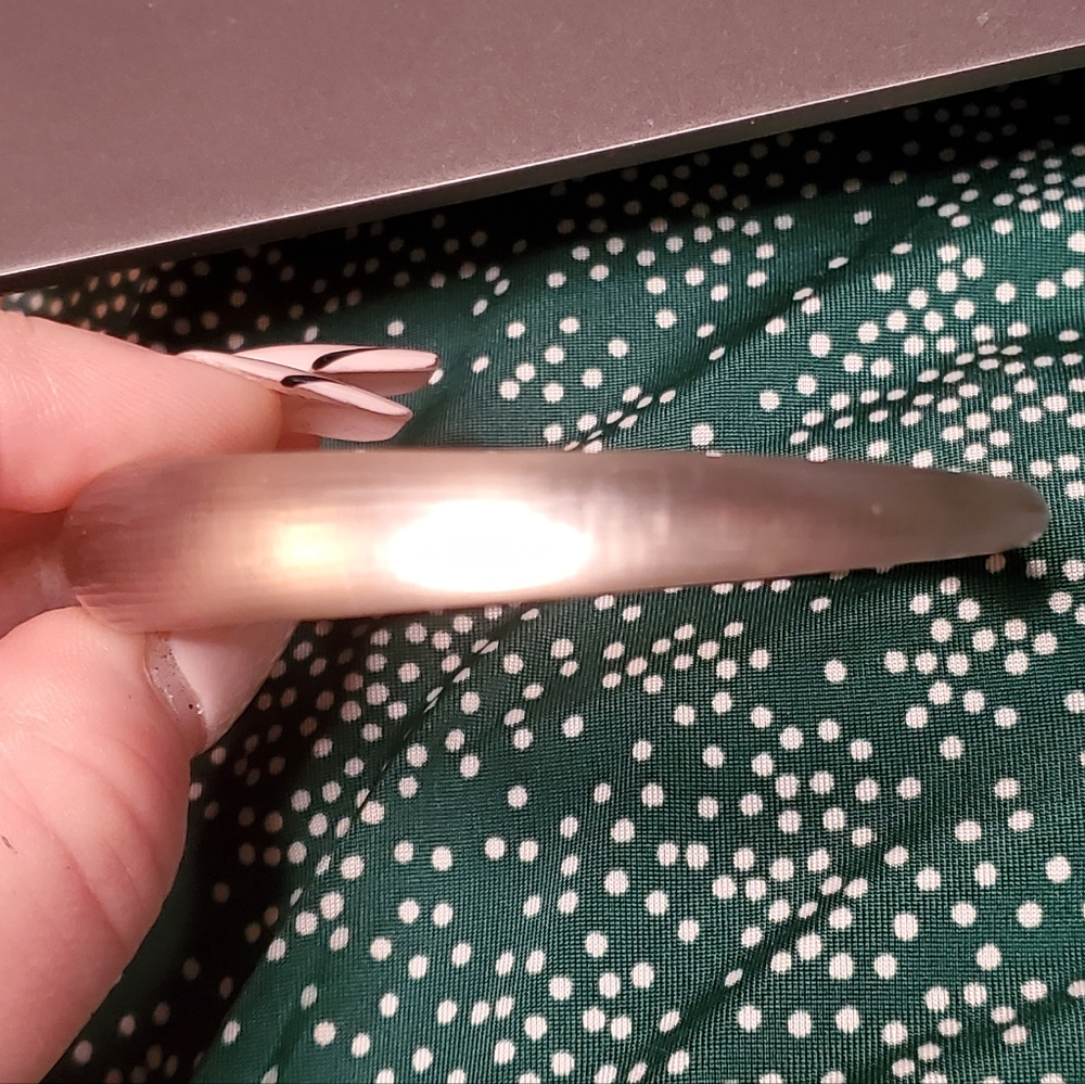 Alexis Bittar soft gray tapered bangle